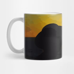 sunset positive vibes Mug